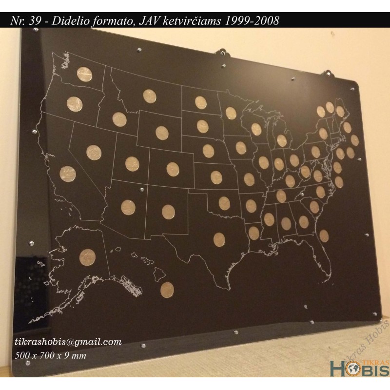Frame for US coins No 39 - 1999-2008 quarters