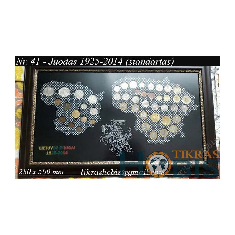 Rėmelis Lietuvos monetoms Nr. 41 - 1925-2014 Standartas