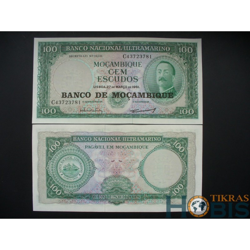 Mozambique 100 escus, 1976 P-117a.1