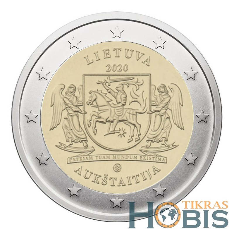 Lithuania 2 euro, 2020 Aukstaitija