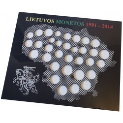 Rėmelis Lietuvos monetoms Nr. 64 - 1991-2014 su proginėmis