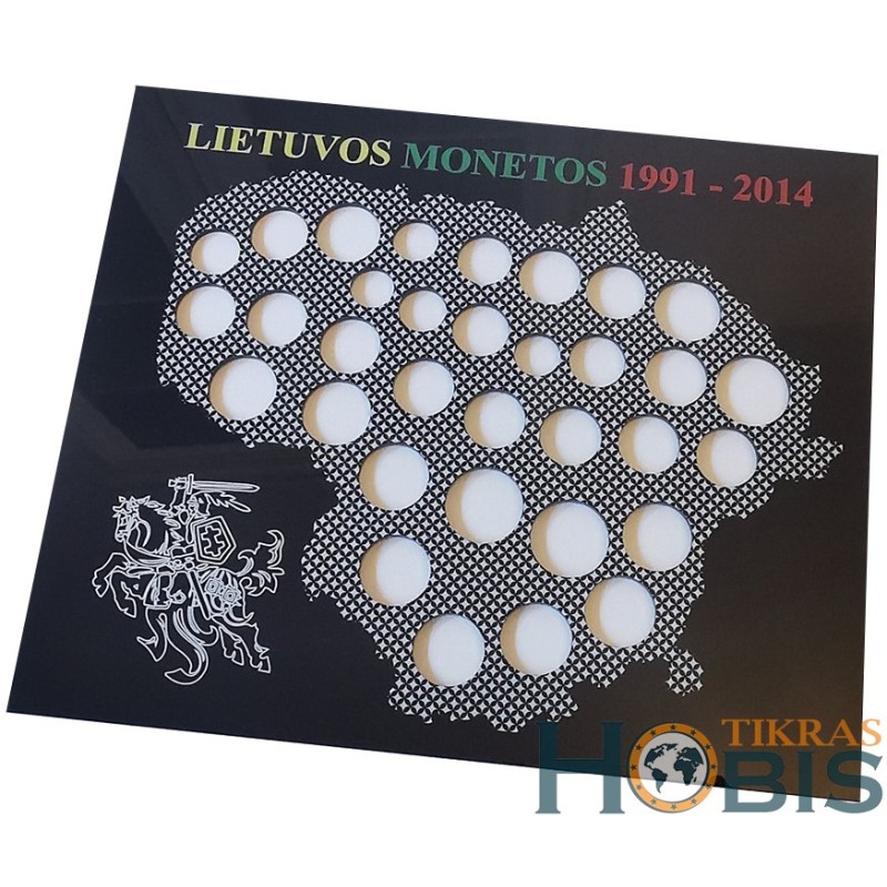 Rėmelis Lietuvos monetoms Nr. 64 - 1991-2014 su proginėmis