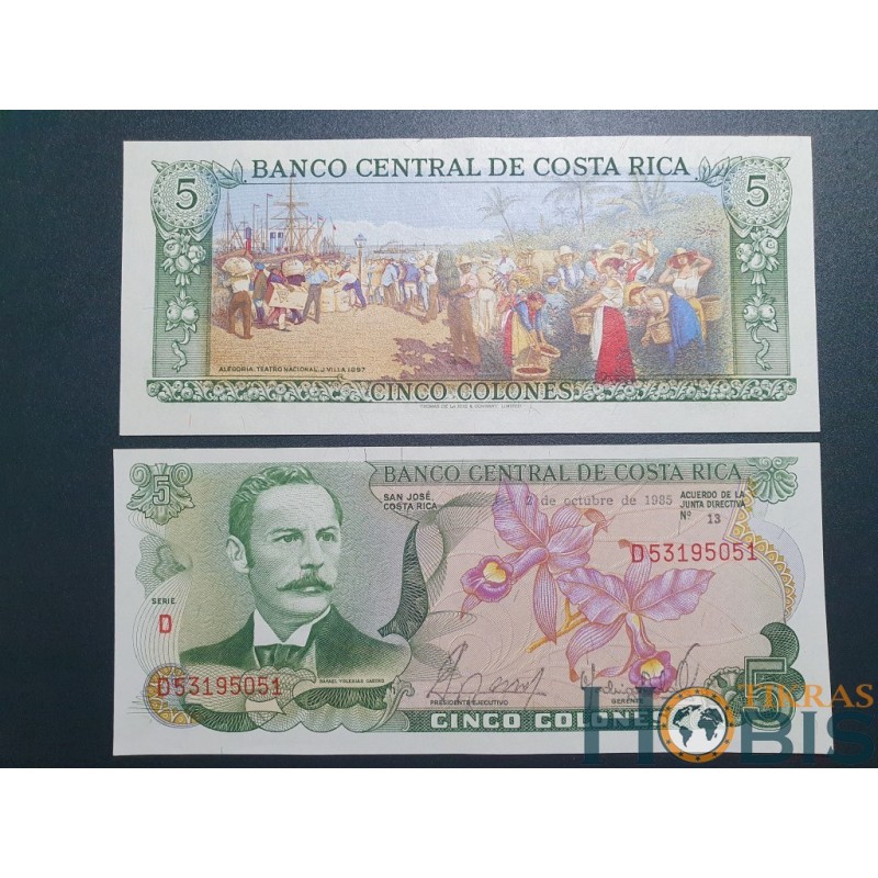 Kosta Rika 5 Colones, 1985 P-236d.17