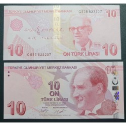 Turkija 10 Lira, 2017 P-223c