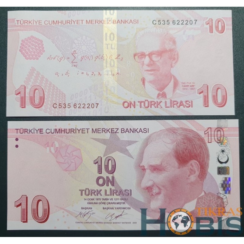 Turkey 10 Lira, 2017 P-223c
