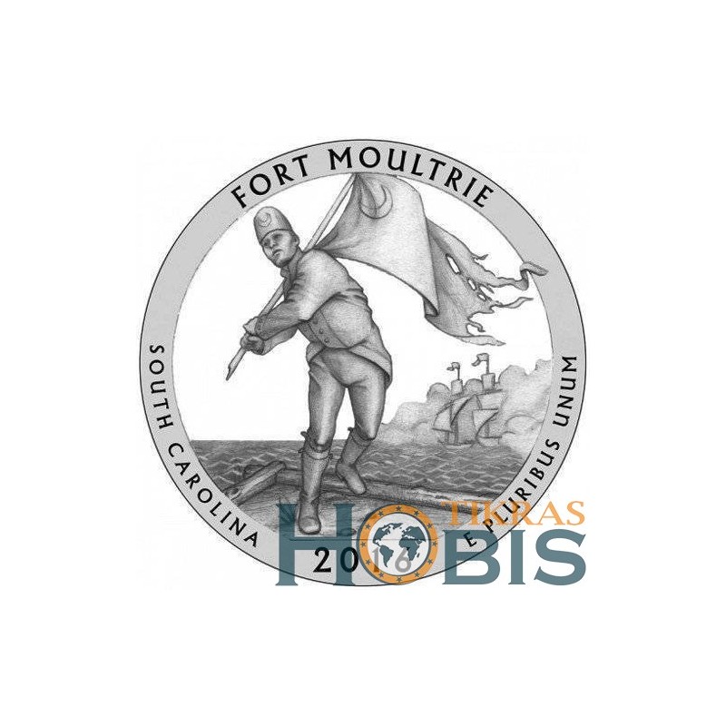 US 25 cents, 2016 Fort Moultrie, South Carolina