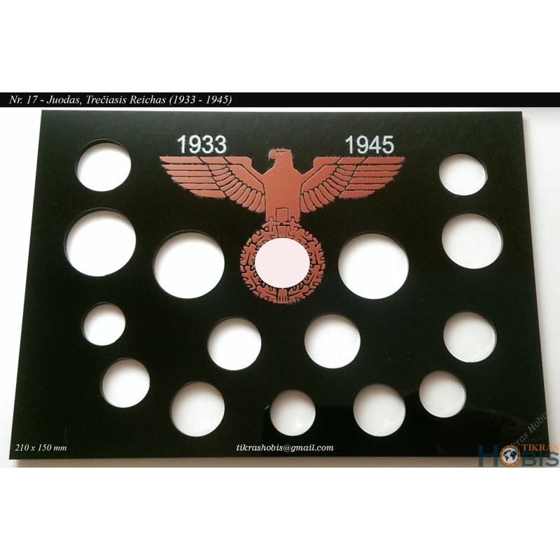Frame for German 1933-1945 coins No. 17