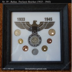Rėmelis Vokietijos 1933-1945 monetoms Nr. 19