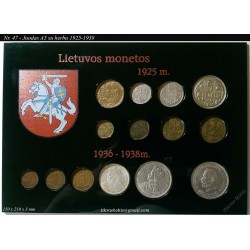 Rėmelis Lietuvos monetoms Nr. 47 - 1925-1938