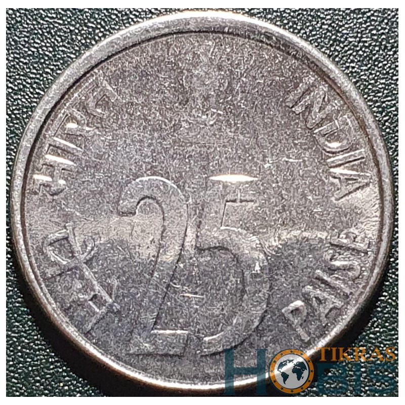 India 25 paise, 1999-2001 KM54