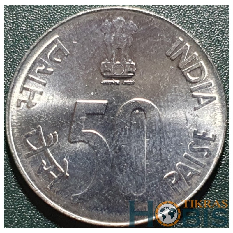 Indija 50 paisų, 2002 KM69