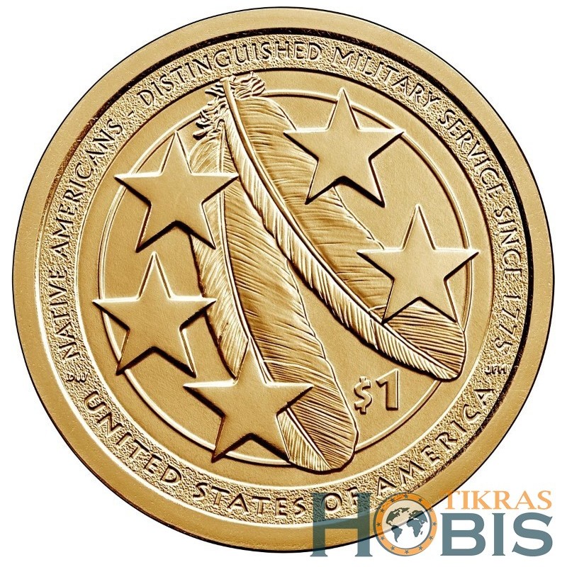 US 1 Dollar, 2021 Indians, in the U.S. Military UC129