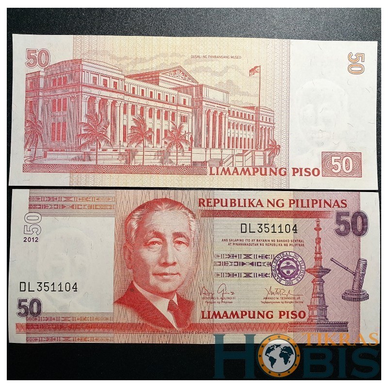 Filipinai 50 Piso, 2012 P-193d.2