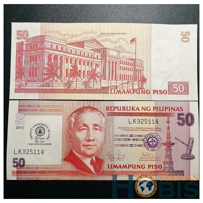 Filipinai 50 Piso, 2013 P-216 Trinity