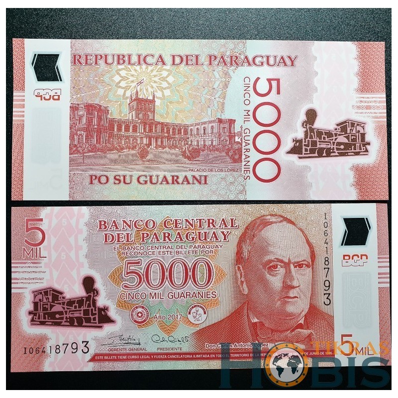 Paraguay 5000 Guaranies, 2017 P-234c