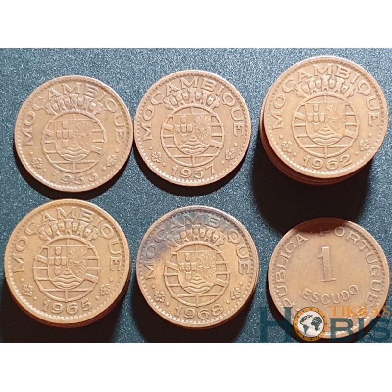 Mozambikas 1 eskudas, 1953-1974 KM82
