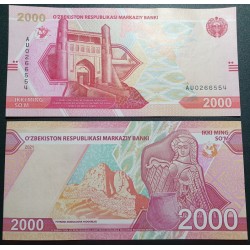 Uzbekistan 2000 SOM, 2021...