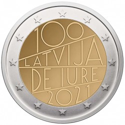 Latvija 2 eurai, 2021...