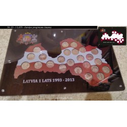 Rėmelis Latvijos monetoms Nr. 33 - Proginaims latams