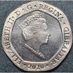 Gibraltar 20 pence, 2020 UC9