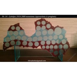 Rėmelis Latvijos monetoms Nr. 34 - Proginiams latams