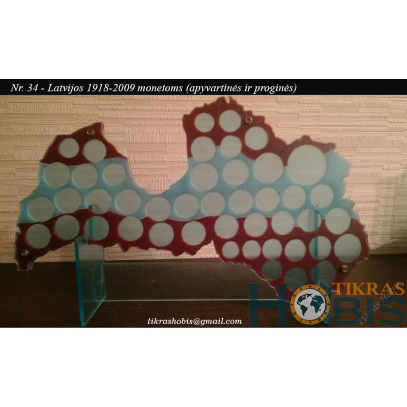 Rėmelis Latvijos monetoms Nr. 34 - Proginiams latams
