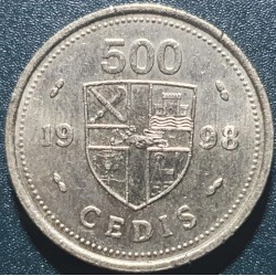 Ghana 500 cedis, 1998 KM34