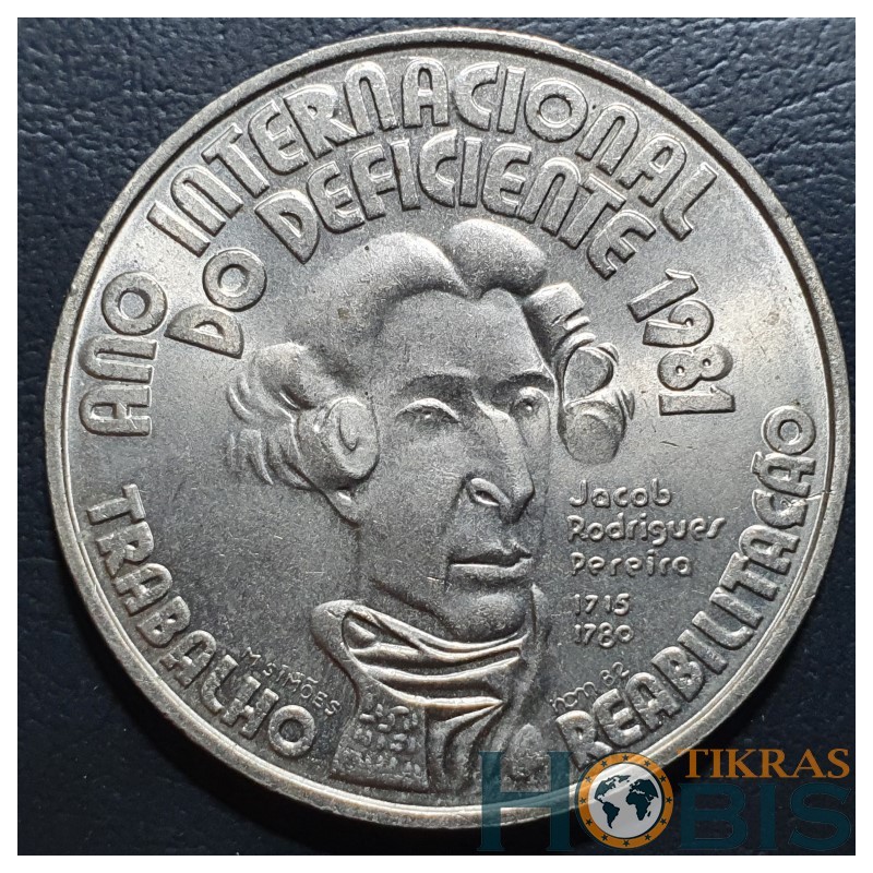 Portugalija 100 eskudų, 1982 Neįgaliųjų metai KM625