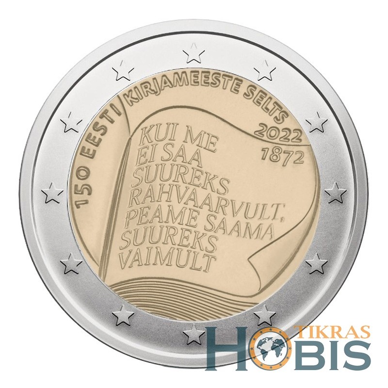 Estonia 2 euro, 2022 150th Literati UC111