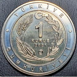Turkey 1 lira, 2021 Dog - Tarsus Catalburun UC186