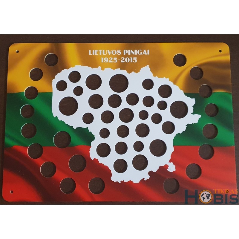 Frame for Lithuanian coins No. 77 - 1925-2015