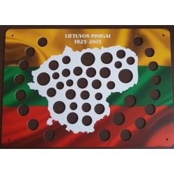 Rėmelis Lietuvos monetoms Nr. 77 - 1925-2015