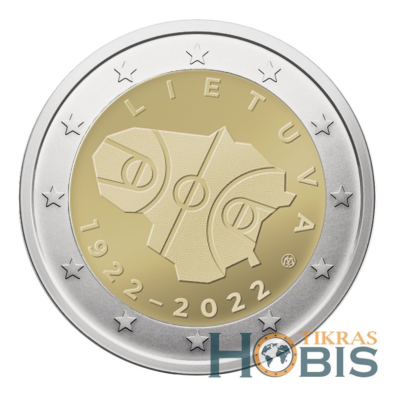 Lithuania 2 euro, 2022 100th Basketball in Lithuania UC113