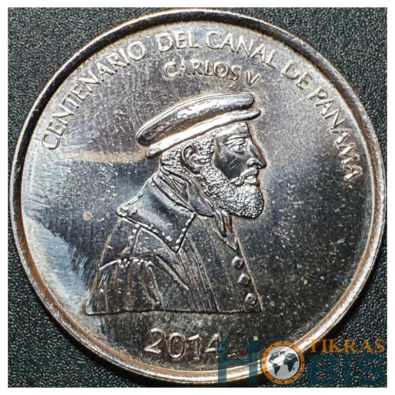 Panama 1/2 balboa, 2014 Panamos kanalo 100 KM145