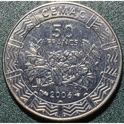 Central Africa (BEAC) 50 francs, 2006 KM21