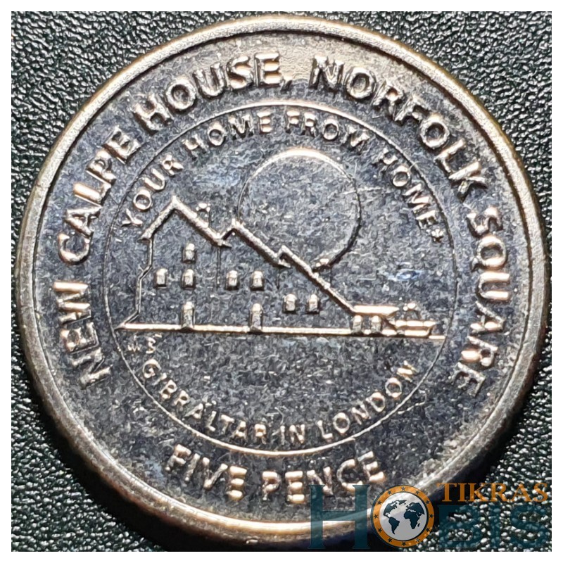 Gibraltar 5 pence, 2018 New Calpe House UC132