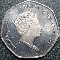 Gibraltar 50 pence, 2017 50th Referendum UC116