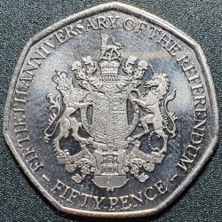 Gibraltar 50 pence, 2017...