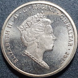 Gibraltar 1 pound, 2017 50th  Referendum UC115