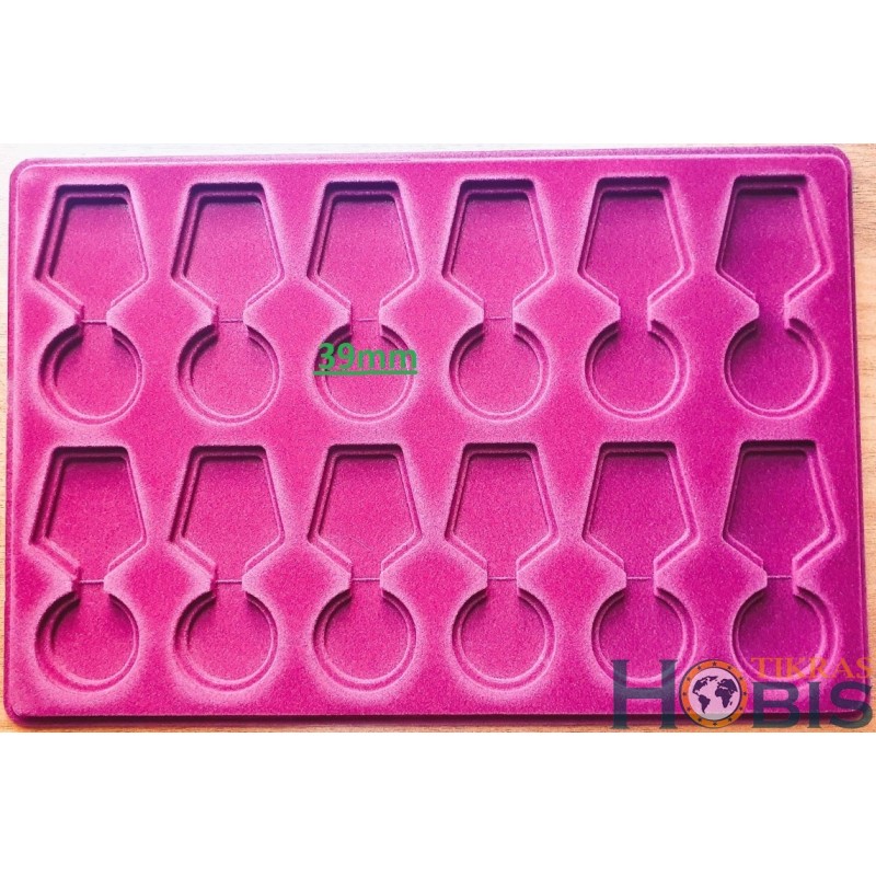Palette (tray) PR3 39mm circle, 12-some medals