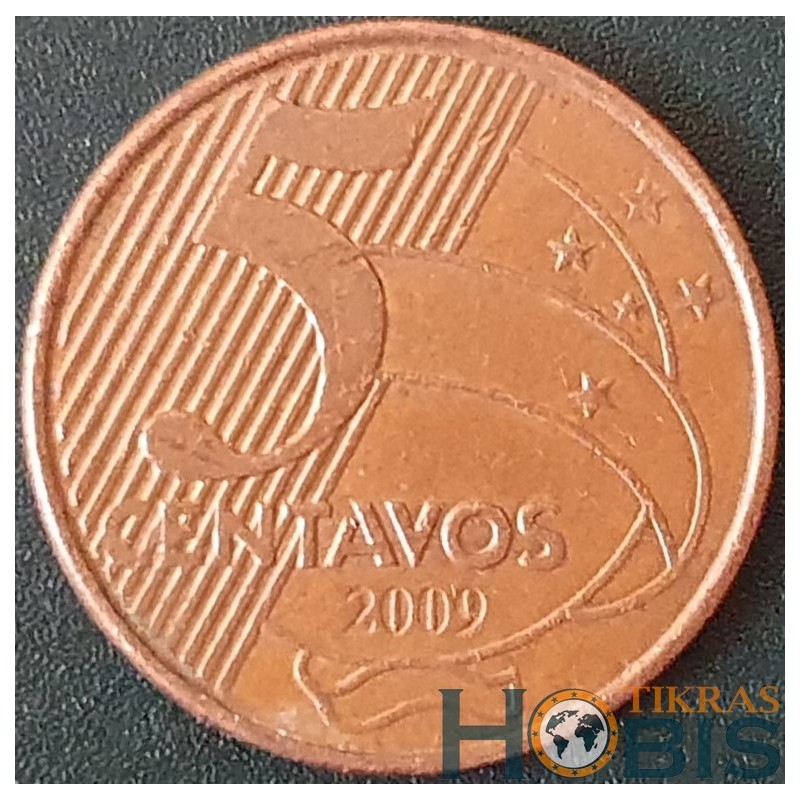 Brazilija 5 sentavai, 1998-2022 KM648