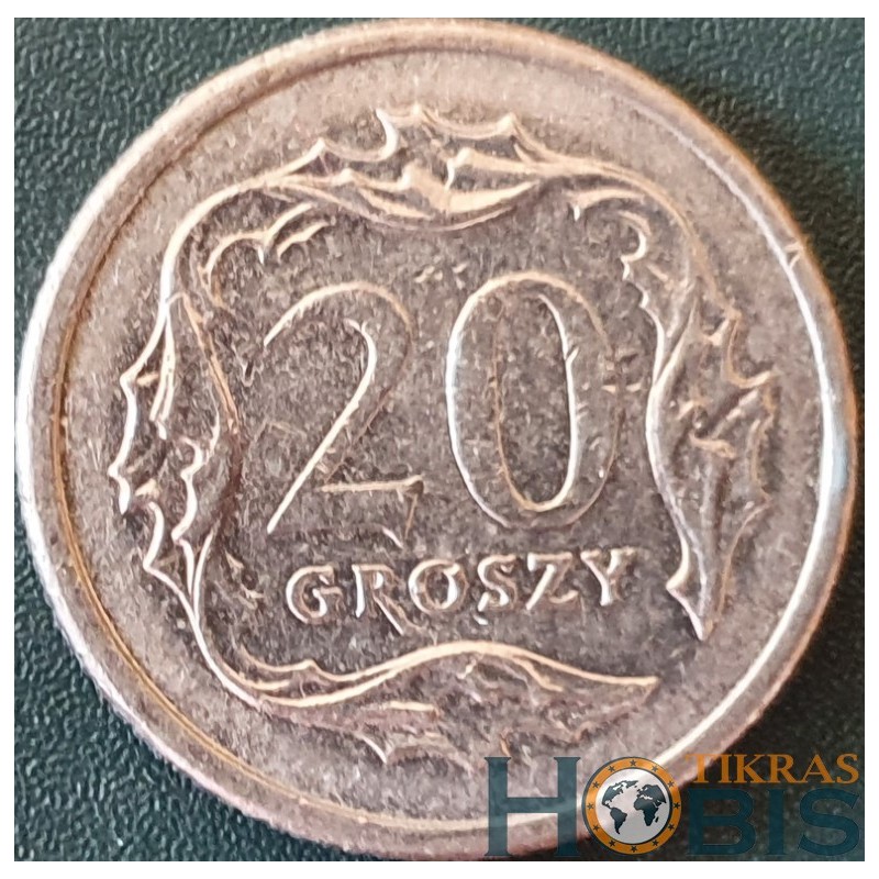 Poland 20 groszy, 1990-2016 Y280