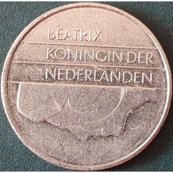 Netherlands 1 gulden, 1982-2000 KM205