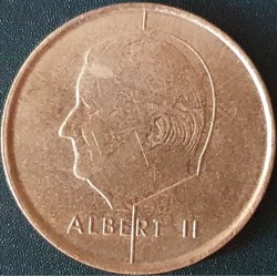 Belgija 5 frankai, 1994-2001 „BELGIE“ KM190
