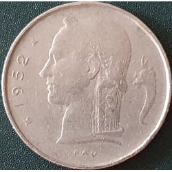 Belgija 1 frankas, 1950-1988 „BELGIQUE“ KM142