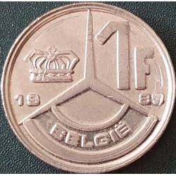 Belgium 1 franc, 1989-1993...