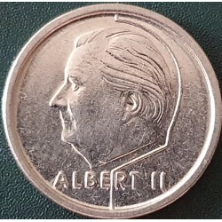 Belgium 1 franc, 1994-2001 'BELGIE' KM188