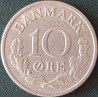 Denmark 10 öre, 1960-1972 KM849