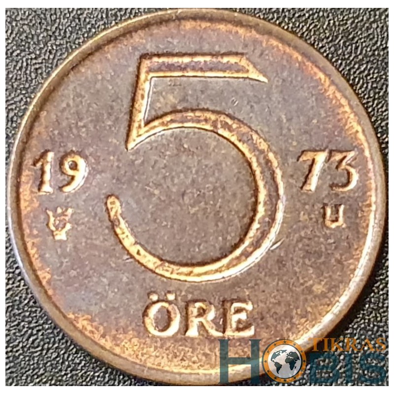 Švedija 5 erės, 1972-1973 KM845