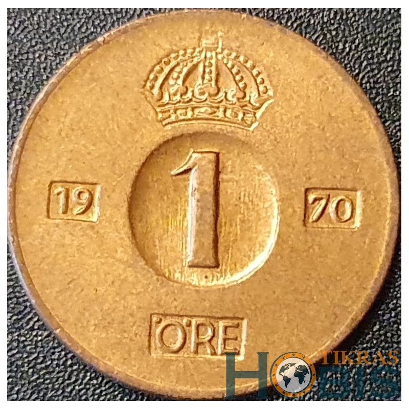 Sweden 1 öre, 1952-1971 KM820